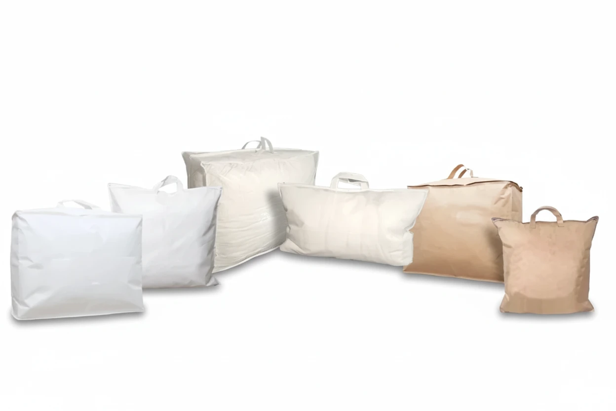 gamme d'emballages disponibles en stock PE, non tissé, paptic et kraft
