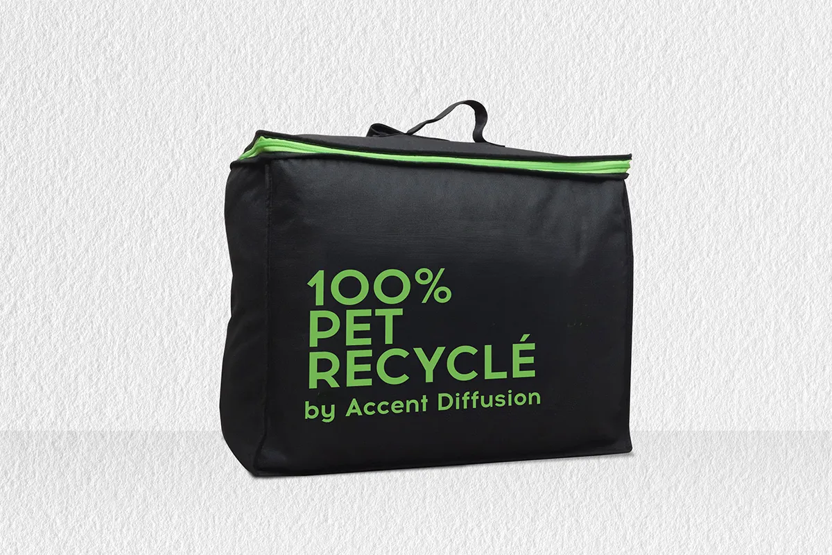 valisette pour couette et oreiller en PET recyclé éco-responsable