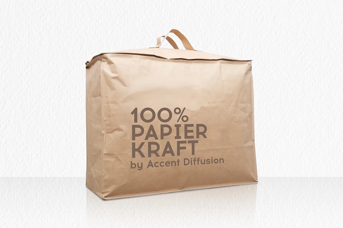 sac à couette en kraft naturel et recyclable 