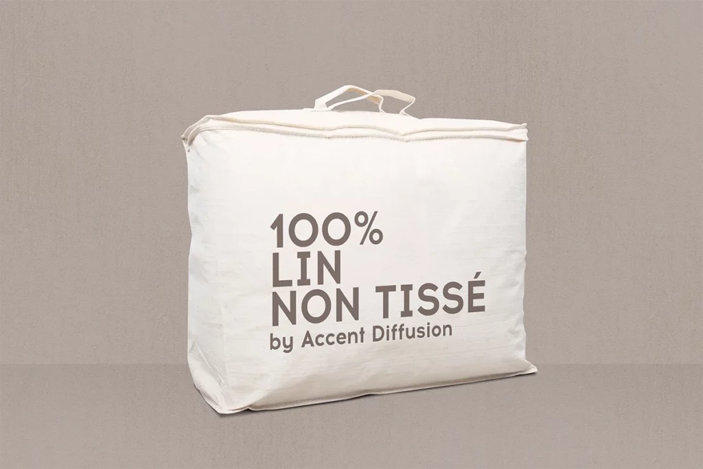 housse emballage premium pour la literie en non tissé de lin