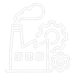 picto d'une usine pour illustrer l'étape de production sur mesure