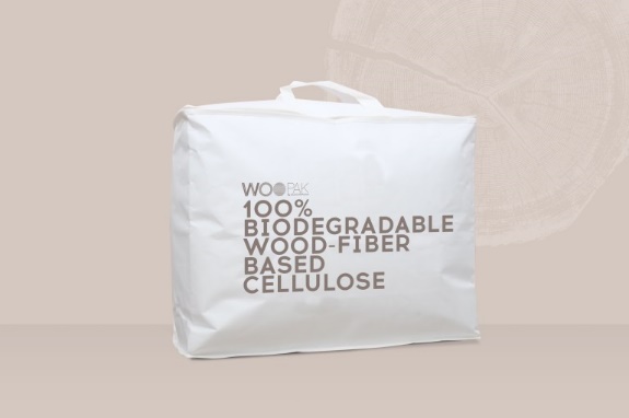 Bio-based cellulose quilt and pillow bag