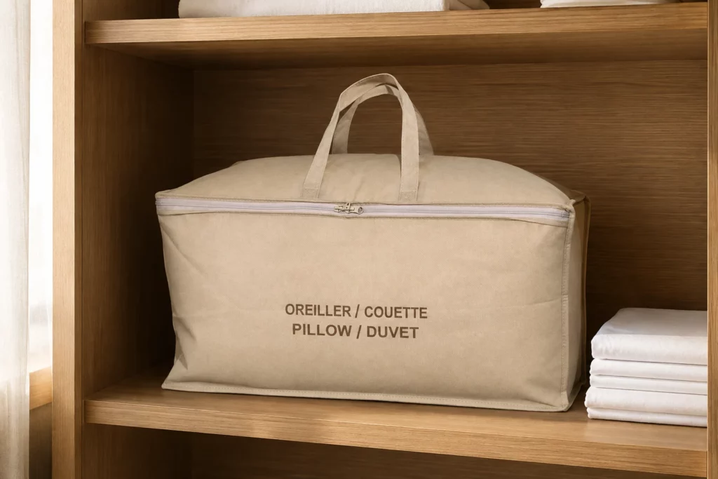 Comment stocker les couettes et oreillers dans un hôtel ?