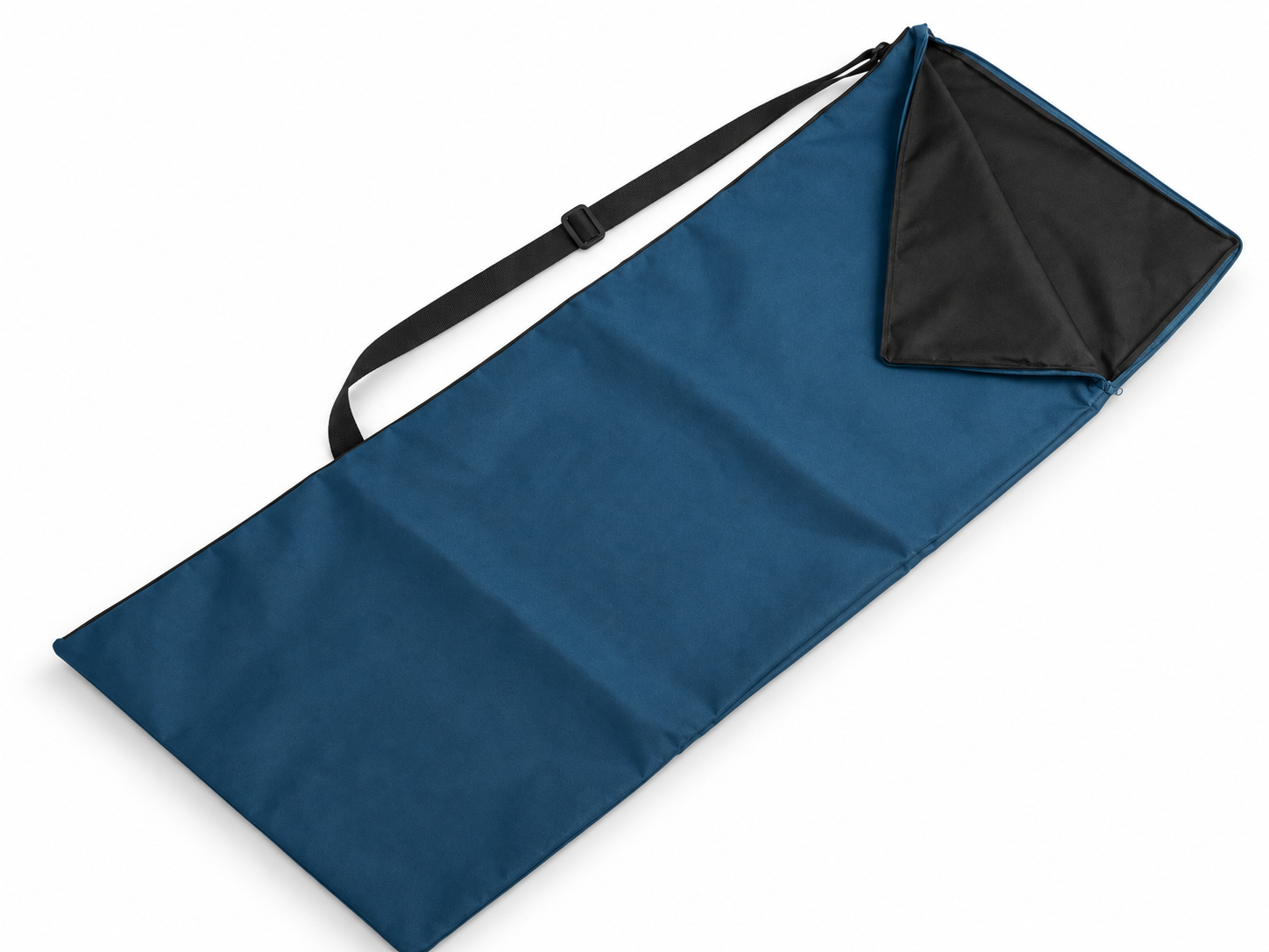 Visuel d’une housse bleue sur mesure pour transporter une prothèse